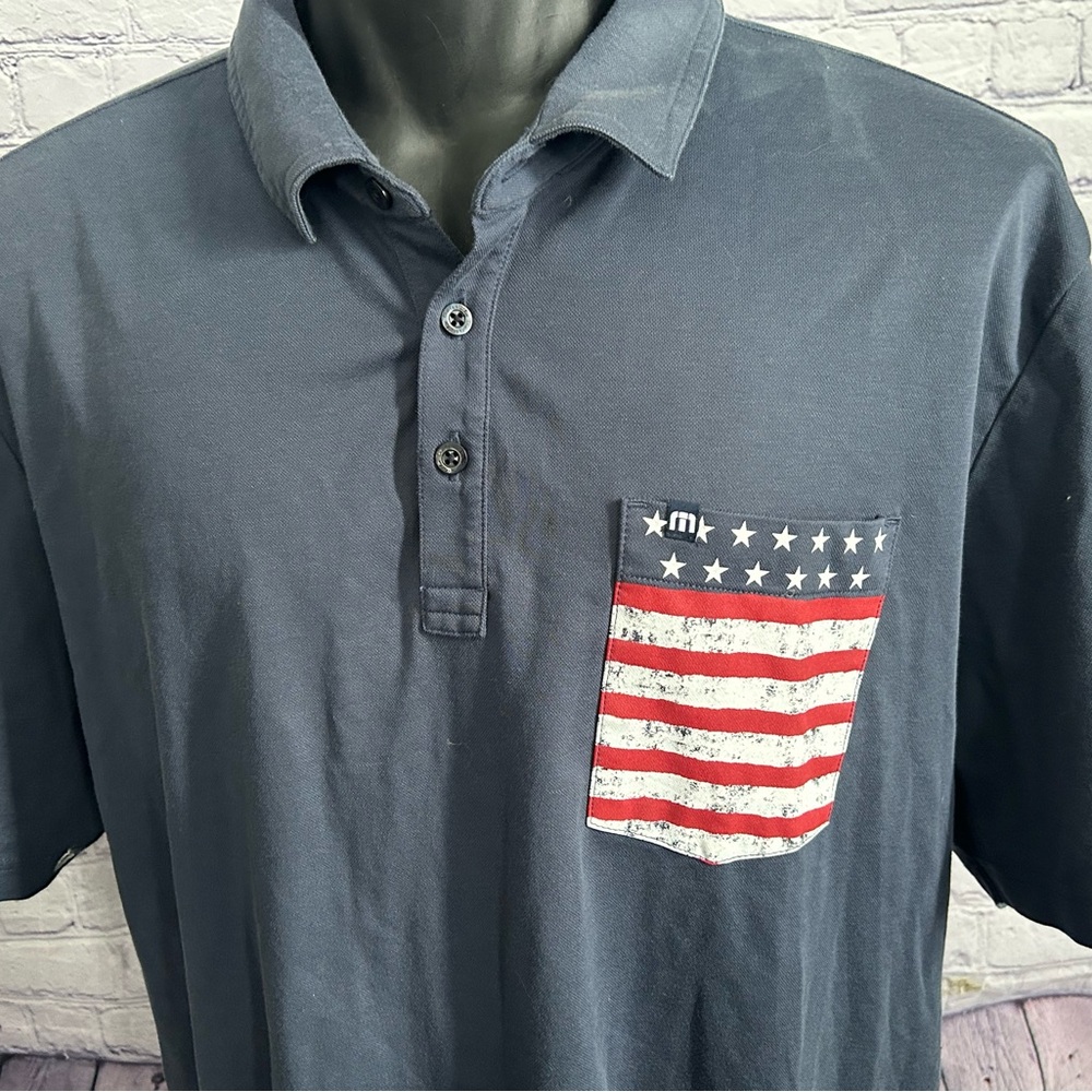 TRAVIS MATHEW mens size XXL soft cotton golf polo